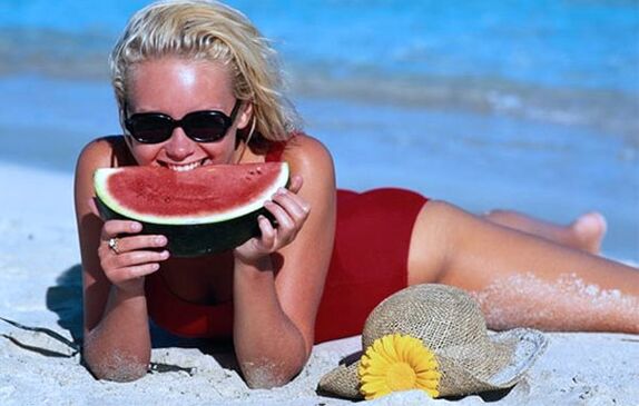 La dieta de la sandía se observa mejor en verano caluroso